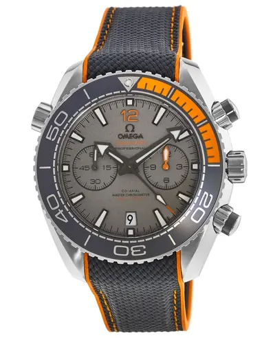 Omega Seamaster Planet Ocean 600M Chronograph Grey Titanium Case Orange Strap Men's Watch Model: 215.92.46.51.99.001 (arb9756)