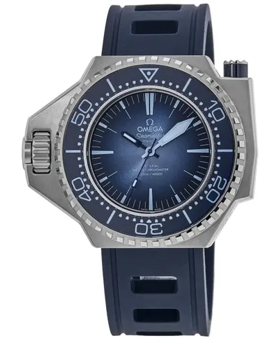 Omega Seamaster Ploprof 1200m Men's Watch Model 227.32.55.21.03.001 Blue Dial Rubber Strap (blue, arb9881)