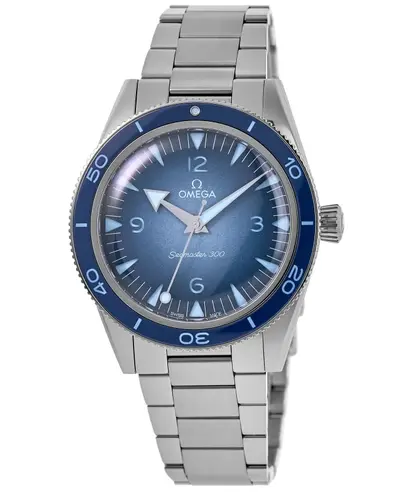 Omega Seamaster 300 75th Anniversary Edition Model 234.30.41.21.03.002 Summer Blue Dial Men's Watch (blue, arb9931)