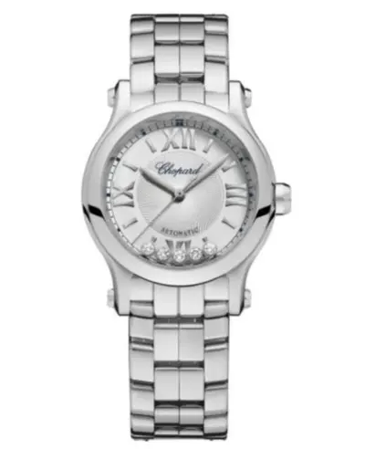 Chopard Happy Sport 30mm Automatic Silver Dial Steel Women's Watch Model 278573-3012 (arb10008)