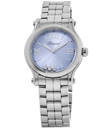 Chopard Happy Sport Model 278590-3010 Steel Blue Dial Women's Watch (blue, arb10057)