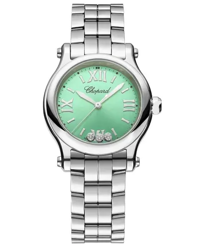 Chopard Happy Sport 30mm Green Diamond Dial Steel Women's Watch Model 278590-3013 (green, arb10059)