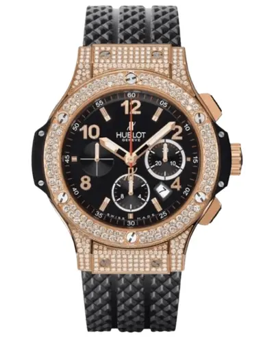 Hublot Big Bang 301.PX.130.RX.174: Automatic Chronograph, Black Dial, Diamond Bezel (black, arb10143)