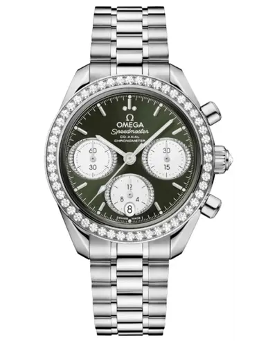 Omega Speedmaster Co-Axial Chronograph 38mm Automatic - Model No: 324.15.38.50.60.001 (green, arb10201)