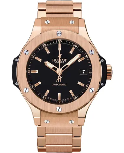 Hublot Big Bang Model 365.PX.1180.PX - 38mm Rose Gold Automatic Watch with Black Dial and Sapphire Crystal (black, arb10300)
