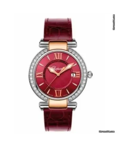 Chopard Imperiale 36mm Gold & Steel Diamond Bezel Women's Watch - Model 388532-6017 (red, arb10336)