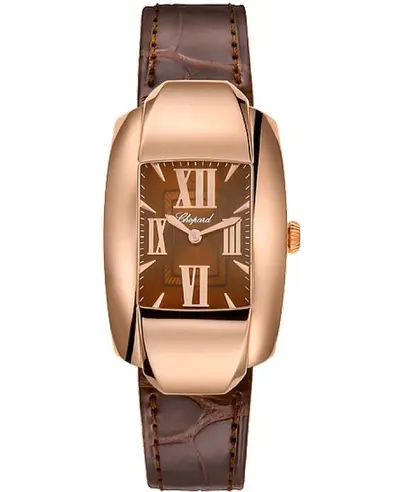 Chopard La Strada 419255-5002 Brown Dial Women's Watch with Rose Gold Strap and Case (brown, arb10384)
