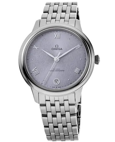 Omega De Ville Prestige Co-Axial Master Chronometer 34mm Automatic Blue Dial Steel Women's Watch Model: 434.10.34.20.03.001 (blue, arb10517)