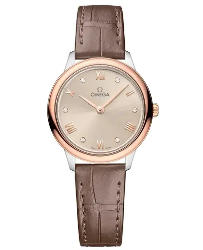 Omega De Ville Prestige Quartz Women's Watch Model 434.23.28.60.59.001 (beige, arb10591)