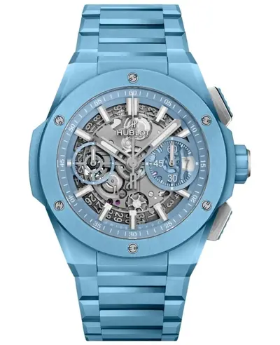 Hublot Big Bang Integral Blue Ceramic Skeleton Dial Men's Watch Model 451.EX.51270.EX 451.EX.5120.EX (arb10670)