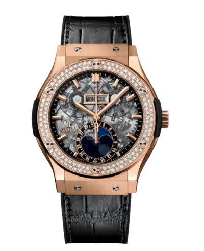 AUTHENTIC Hublot Classic Fusion Aerofusion Moonphase Men's Watch Model 517.OX.0180.LR.1104 (arb10794)