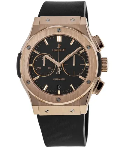 Hublot Classic Fusion Chronograph Model 521.OX.1181.RX, 18kt Rose Gold Case with Black Rubber Strap (black, arb10834)