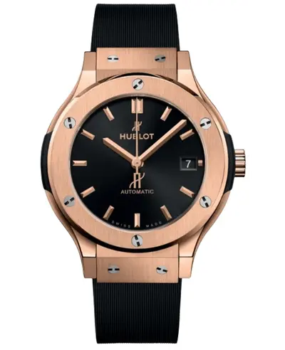 565.OX.1480.RX Hublot Classic Fusion Automatic Watch - 38mm King Rose Gold, Black Dial (black, arb10976)