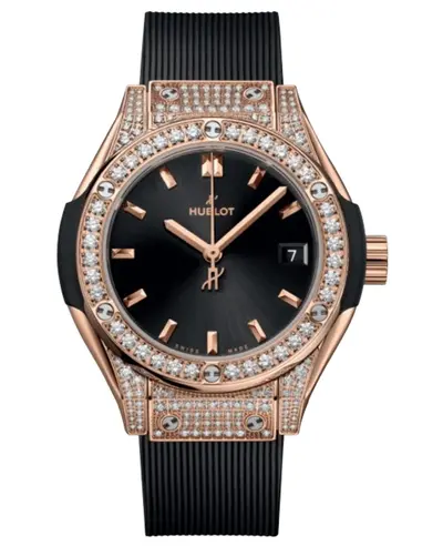 Authentic Hublot Classic Fusion Unico King Watch Model 591.OX.1480.RX.1604 (black, arb11025)