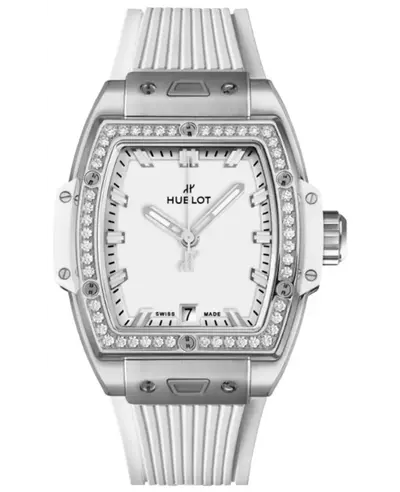 Hublot Spirit of Big Bang Automatic White Dial Diamond Bezel Titanium Rubber Strap Men's Luxury Watch Model 662.NE.2010.RW.1204 (white, arb11083)