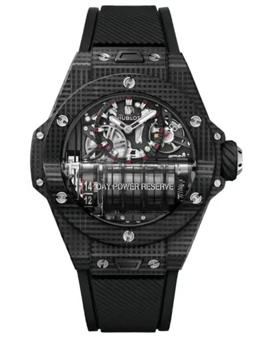 Hublot Big Bang MP-11 Limited Edition Manual Winding 3D Carbon Fiber Rubber Strap Men's Watch Model: 911.QD.0123.RX (arb11206)