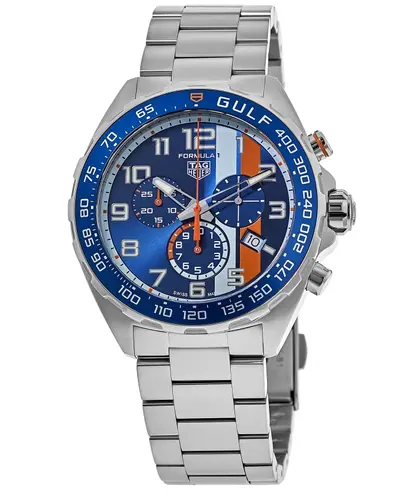 Tag Heuer Formula 1 X Gulf Special Edition Chronograph Watch Model CAZ101AT.BA0842 (blue, arb11530)