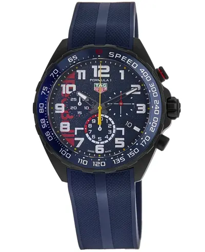 Tag Heuer Formula 1 Quartz Chronograph X Red Bull Racing Limited Edition Rubber Strap Men's Watch CAZ101AZ.FT8090 caz101azft8090 (blue, arb11535)