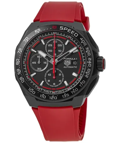Tag Heuer Formula 1 Automatic Chronograph in Black Dial with Rubber Strap for Men - CBZ2085.FT8093 (black, arb11608)