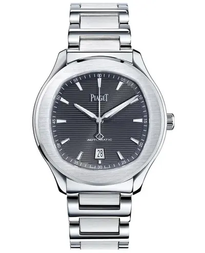 Piaget Polo Date Automatic Grey Dial Steel Men's Watch g0a410003 Model G0A41003 (arb11646)