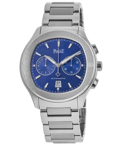 Piaget Polo Chronograph Blue Dial Steel Watch - Model G0A41006 (blue, arb11647)