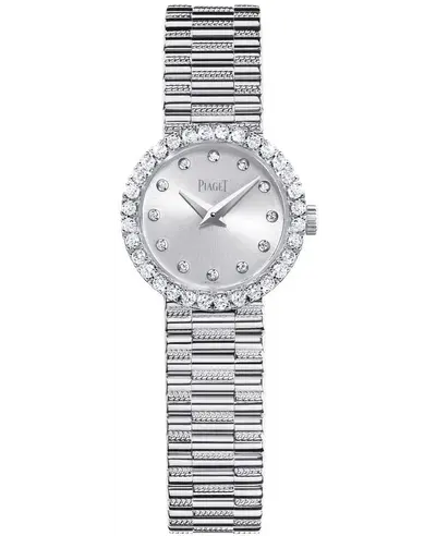 Piaget Tradition Silver Dial Diamond White Gold Women's Watch Model G0A42047 (arb11658)