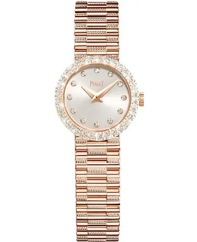Piaget Tradition Model G0A42048 Silver Dial Diamond Rose Gold Women's Watch (arb11659)