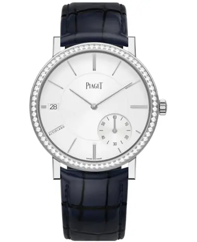 Model G0A45403 Piaget Altiplano Automatic Origin Grey Dial 18K White Gold Diamond Bezel Blue Men's Luxury Watch (arb11714)
