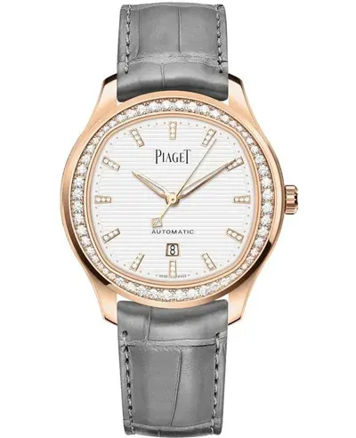 Piaget Polo Date G0A46023 - 18K Rose Gold Diamond Women's Luxury Watch (white, arb11725)