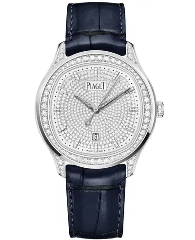 Piaget Polo Date Automatic Diamond Dial 18K White Gold - Model G0A46024 (arb11726)