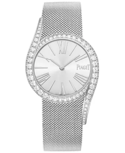 Piaget Limelight Gala Automatic White Dial Diamond Bezel 18K White Gold Women's Watch Model G0A48212 (white, arb11750)