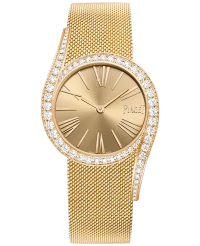 Piaget Limelight Gala Automatic Champagne Dial Diamond Bezel 18K Rose Gold Women's Watch Model G0A49213 (arb11761)