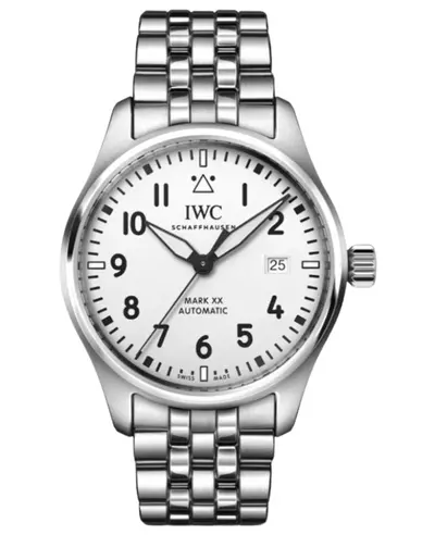 IWC Pilot's Mark XX Automatic White Dial Steel Men's Watch IW328208 (white, arb11795)