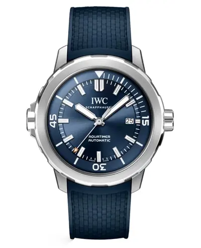 IWC Aquatimer IW328801 - Blue Dial Rubber Strap Automatic Men's Watch (blue, arb11796)