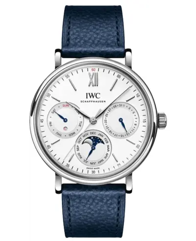 Men's IWC Portofino Automatic Perpetual Calendar Watch - Model IW344601 (white, arb11813)