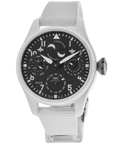 IWC Big Pilot's Perpetual Calendar Top Gun Edition Lake Tahoe Black Dial Rubber Strap Men's Watch IW503008 (black, arb11922)
