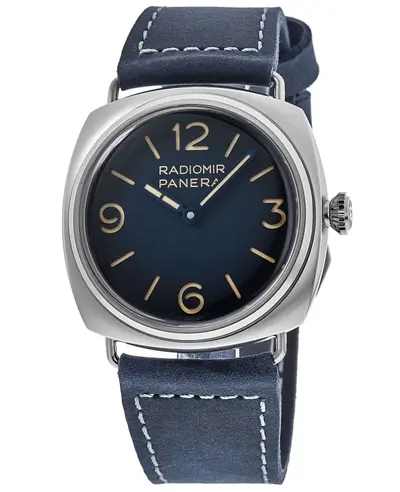 Panerai Radiomir Manual Wind PAM0135 Blue Dial Leather Strap Men's Watch PAM01335 (blue, arb12560)