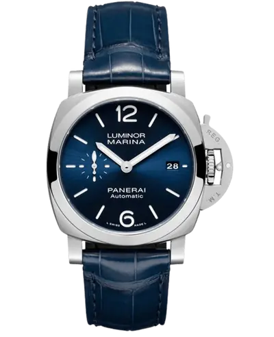 Panerai Luminor Quaranta Blue Dial Leather Strap Men's Watch PAM01370 (blue, arb12564)