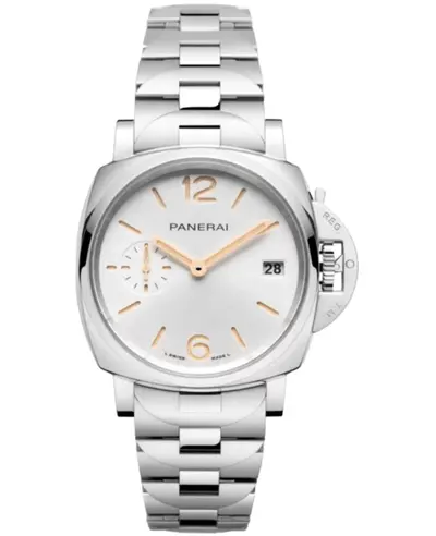 PAM01508 Panerai Luminor Due 38mm White Dial Steel Automatic Unisex Watch (white, arb12578)