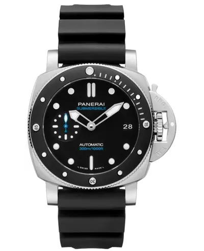 Panerai Submersible Pam 01683 - Black Dial Rubber Strap Chronograph Cuff PAM01683 (black, arb12590)