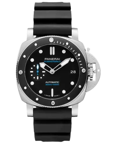 Men's Panerai Submersible PAM02683 Black Dial Rubber Strap Watch [PAM02683] (black, arb12598)