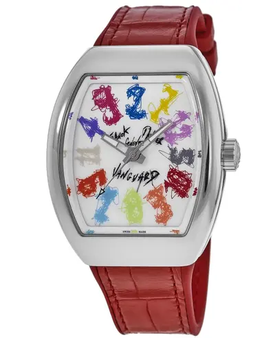 Franck Muller Vanguard Crazy Hours Hom Nguyen Limited Edition Men's Watch Model V 45 CH HN W v 45 ch hn col drm ltd (white, arb12805)