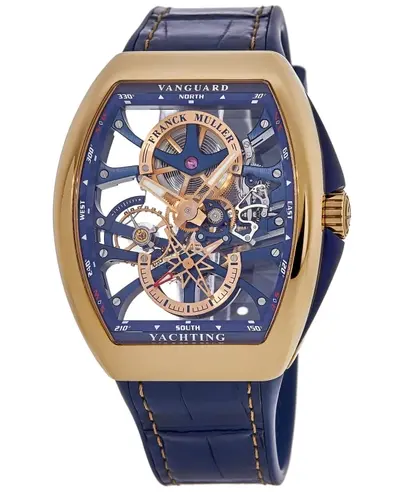 V 45 S6 SQT YactHing ANC 5N BL Franck Muller Manual Winding 18kt Rose Gold Men's Watch V 45 S6 SQT ANCRE YACHT (BL) 5N (blue, arb12813)