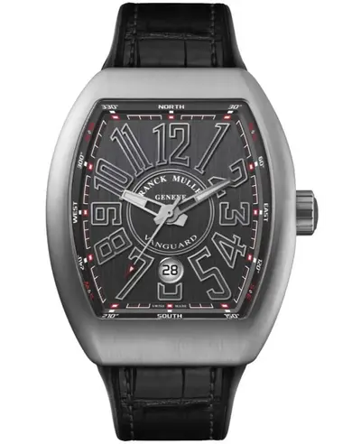 V45SCDTBRAC NR: Franck Muller Vanguard Grey Dial Men's Watch, Automatic Movement V 45 SC DT BR (NR) AC (arb12835)