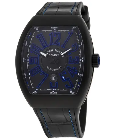 Brand New Authentic Franck Muller Vanguard Classical Automatic Black Dial [Titanium Men's Watch V45SCBRNRTTCB-BL] (black, arb12852)