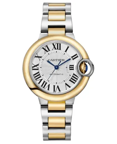 Cartier Ballon Bleu de Cartier 33mm Automatic Silver Dial Yellow Gold Bezel Women's Watch Model W2BB0037 (arb12900)
