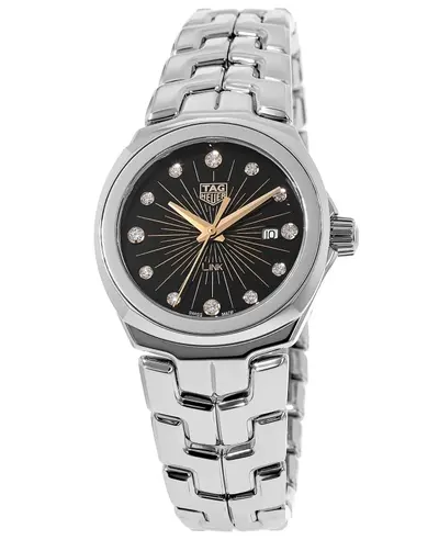 Authentic Tag Heuer Link Quartz 32mm Black Dial WBC131F.BA0649 (black, arb12971)
