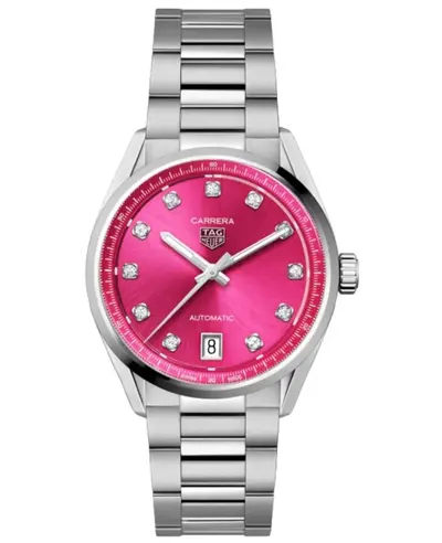 Tag Heuer Carrera Date Automatic Pink Dial Steel Women's Watch Model WBN2318.BA0001 (pink, arb13021)