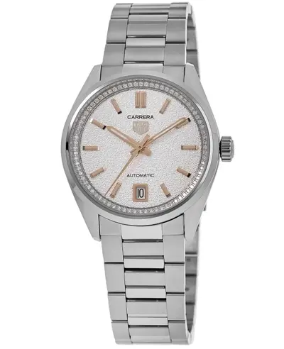 wbn231b.ba0001 Tag Heuer Carrera Date Automatic Grey Diamond Dial Steel Women's Watch (arb13023)