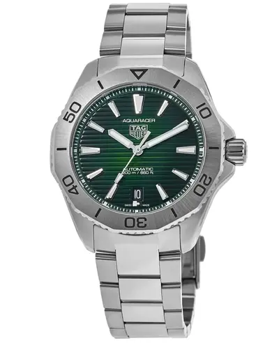 Aquaracer Professional 200 Automatic Green Dial Steel Men's Watch - Model WBP2115.BA0627 Tag Heuer (green, arb13068)